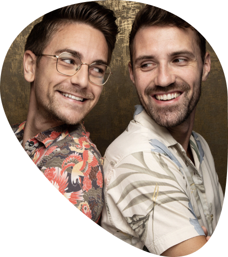 Portrait of personas Martin and Ian