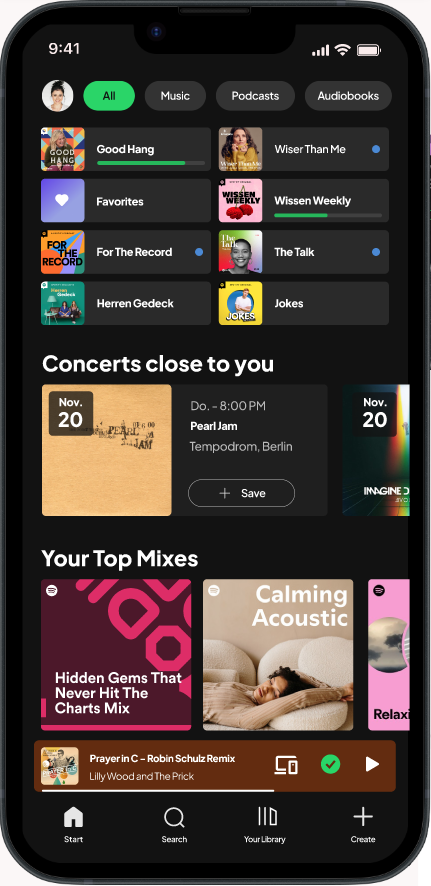 High-fidelity mockup
