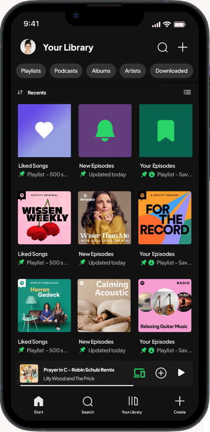 High-fidelity mockup
