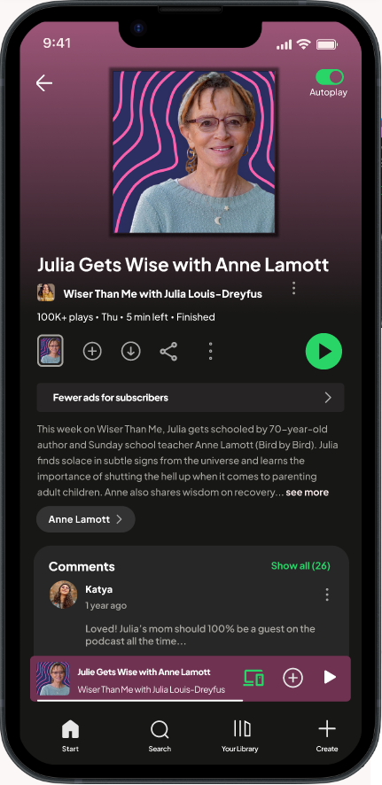 High-fidelity mockup